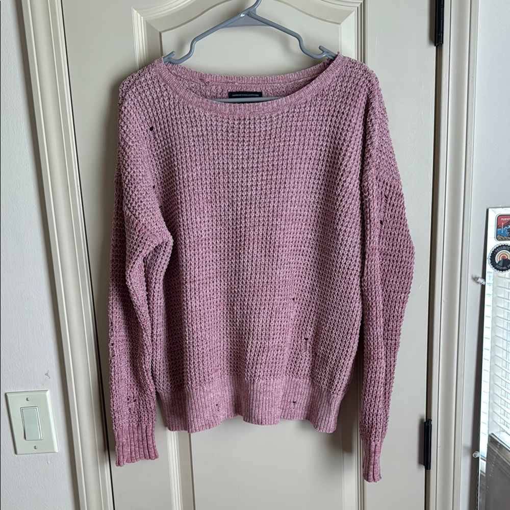 Cozy Pink Knit Sweater